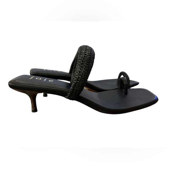 NWOB Joie Women’s Roberta Black Leather Kitten Heels in size 11 - Picture 5 of 9